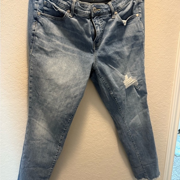 Torrid Blue Boyfriend Jeans with Distressed Details size 14 - Picture 1 of 5